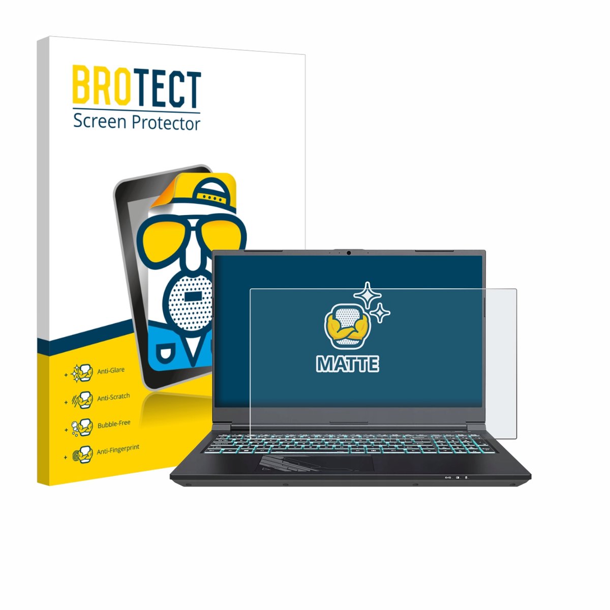 BROTECT - Screenprotector voor Gigabyte G5 2024 - Folie Beschermfolie matte
