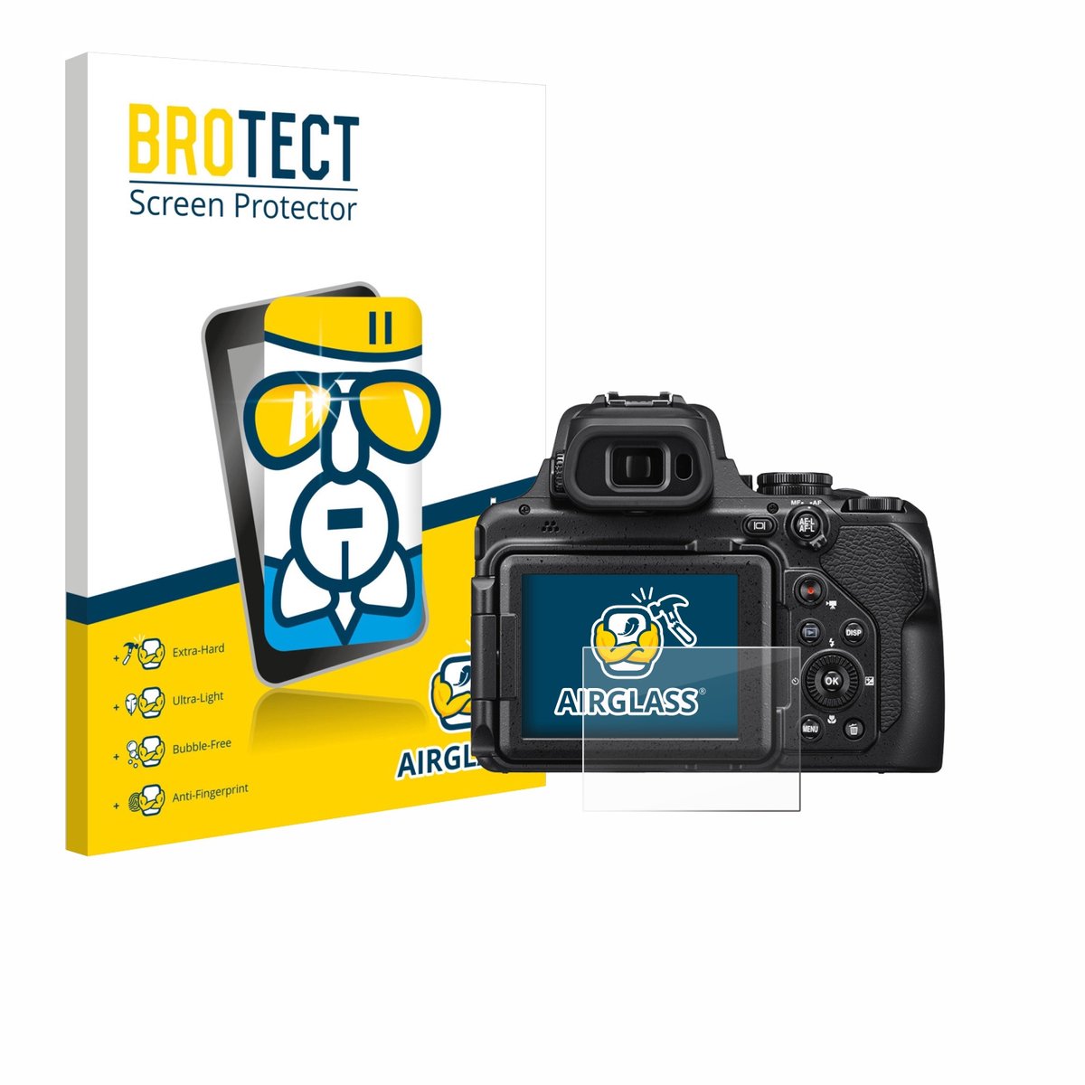 Screenprotector voor Nikon Coolpix P1000 / P1100 Beschermglas transparant