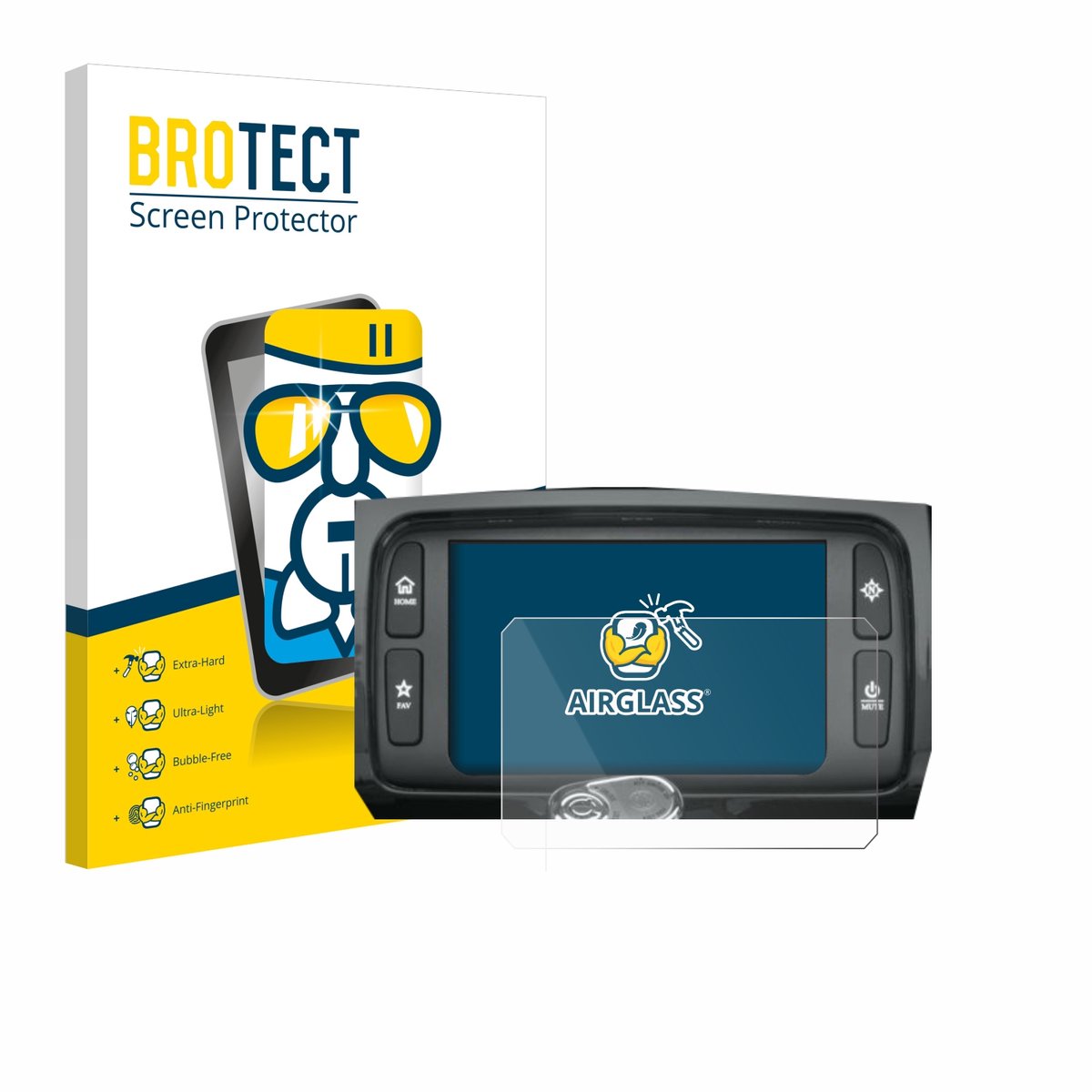 Screenprotector voor Harley Davidson Boom Box 6.5 Beschermglas transparant