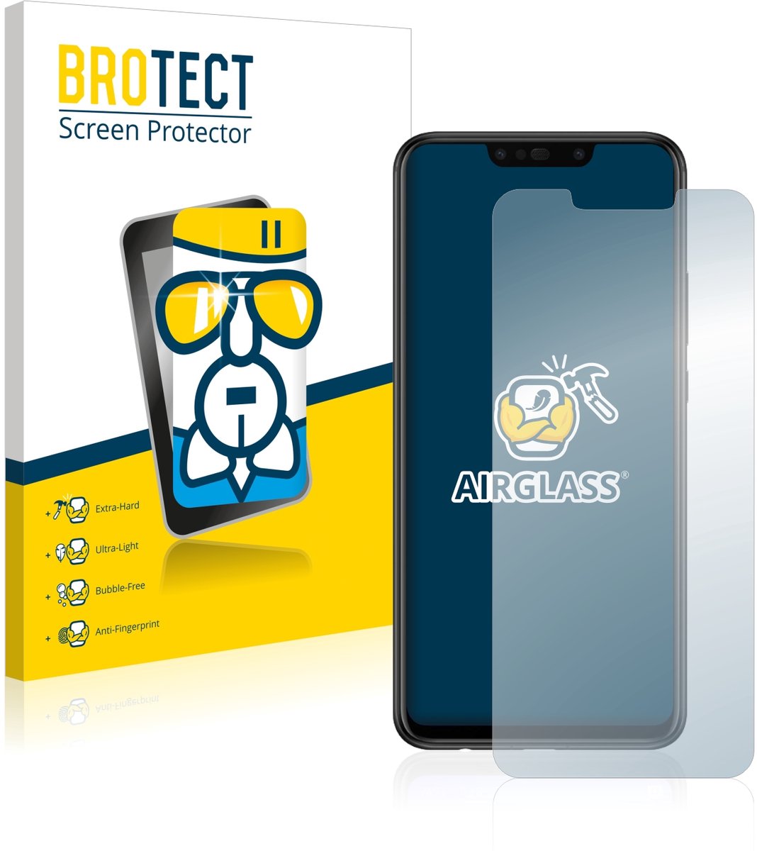 Screenprotector voor Huawei P smart Plus 2018 Beschermglas transparant