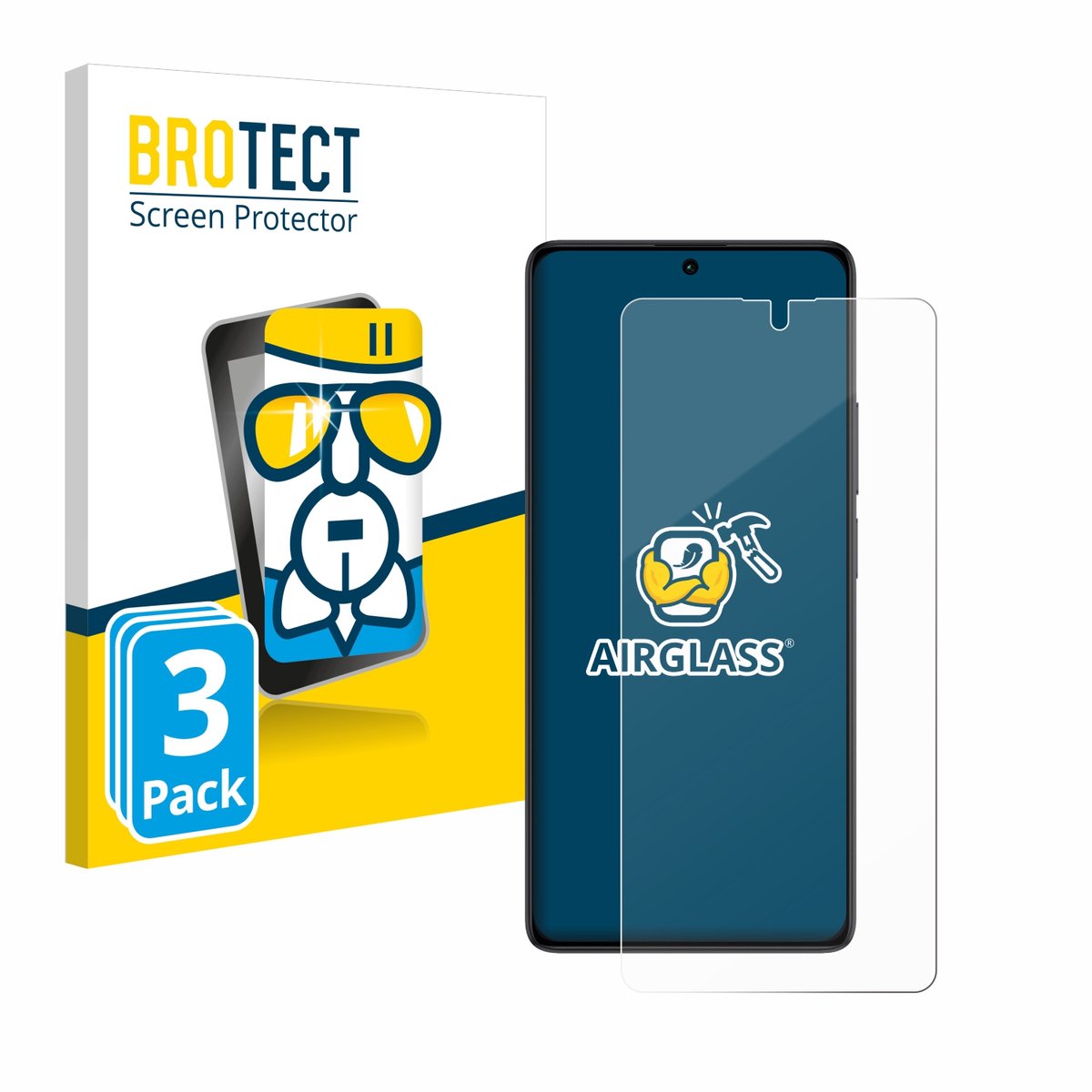 Screenprotector 3 Stuks voor Xiaomi Redmi Note 13 5G Beschermglas transparant