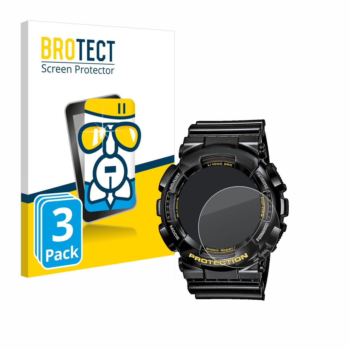 Screenprotector 3 Stuks voor Casio G-Shock GA-110GB-1A Beschermglas transparant