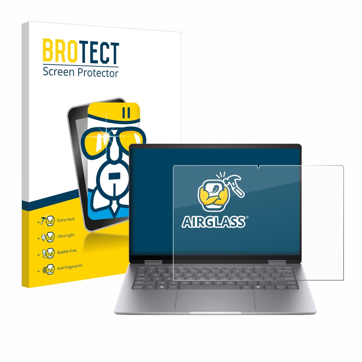 Screenprotector voor HP Envy x360 2-in-1 14-fa0008na Beschermglas transparant