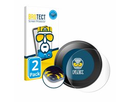 BROTECT - Screenprotector voor Google Nest Learning Thermostat - Folie Beschermfolie transparant volledig dekking - 2 Stuks