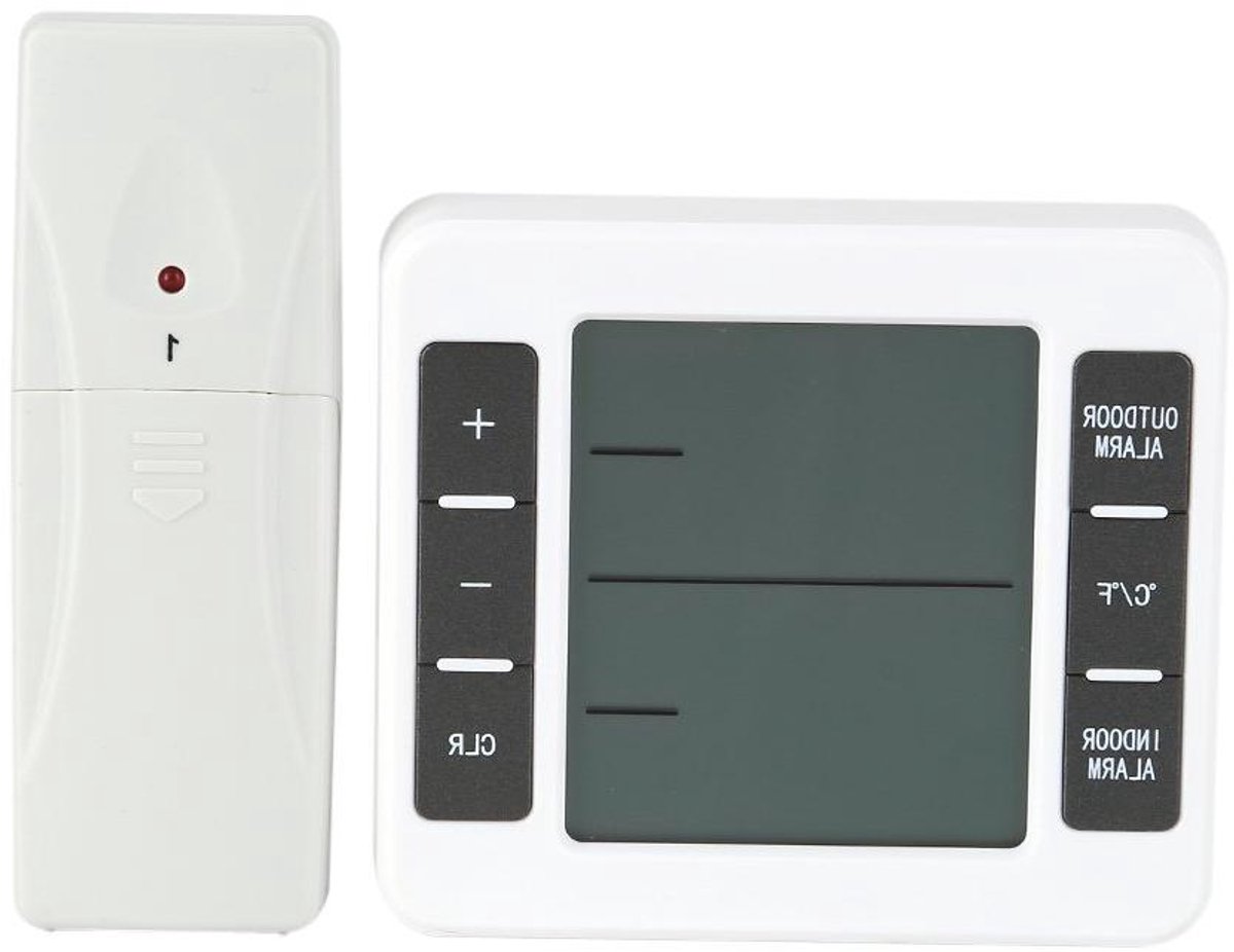 Allecto - Digitale Koelkast Thermometer - Diepvriezer Temperatuurmonitor - Draadloos - LCD Display - Binnen en Buiten - Alarm - Geschikt voor Alle Modellen - Zwart - Nauwkeurige Multifunctionele Thermometer met Geluidswaarschuwing.