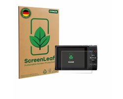 ScreenLeaf - Screenprotector voor Canon Digital Ixus 285 hs - Duurzame schermbescherming Folie Beschermfolie transparant 2 Stuks
