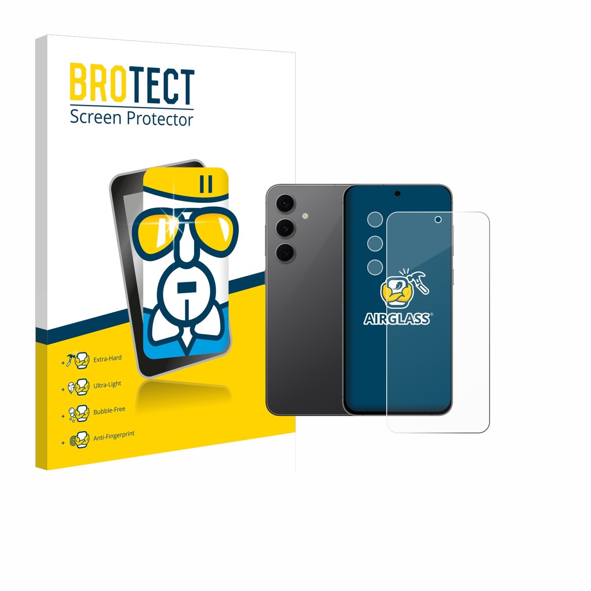 Screenprotector voor Samsung Galaxy S24 FE (Voor+Camera) Beschermglas transparant