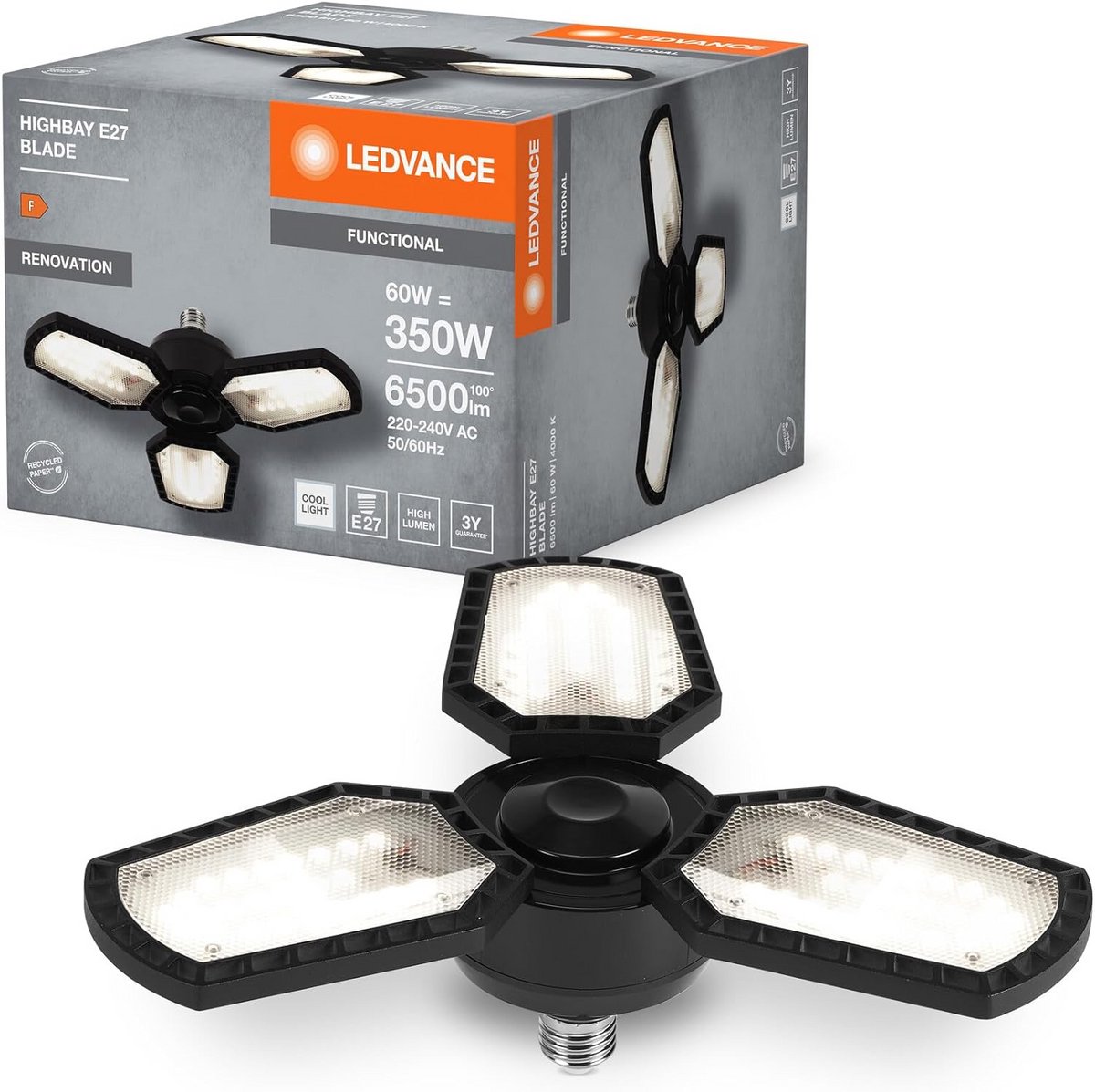 Krachtige Energiezuinige LED Highbay Lamp E27 60W voor Binnenverlichting