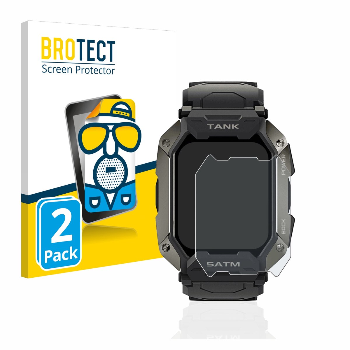BROTECT - Screenprotector voor Kospet Tank M1 - Folie Beschermfolie matte 2 Stuks