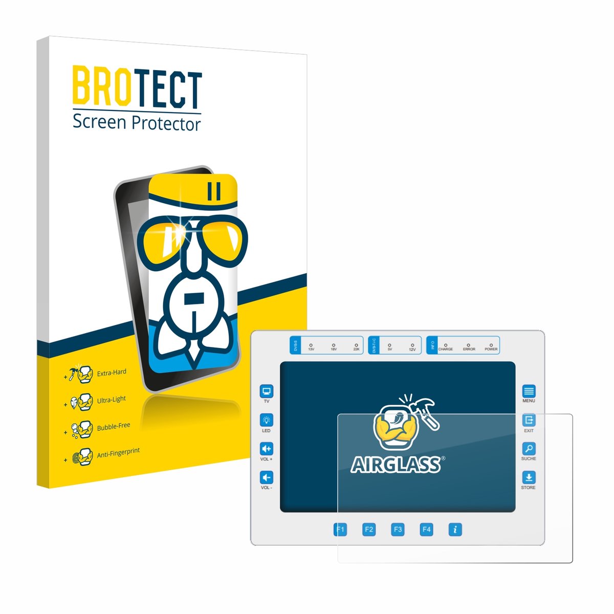Screenprotector voor Megasat HD7 Combo Beschermglas transparant