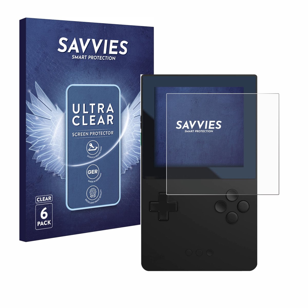 Savvies - Screenprotector voor Analogue Pocket - Folie Beschermfolie transparant 6 Stuks