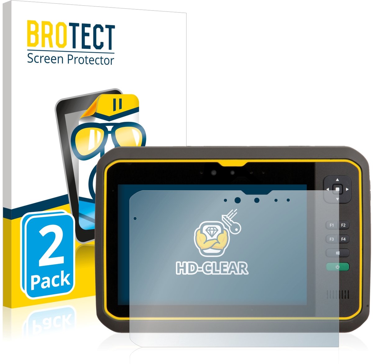 BROTECT - Screenprotector voor Trimble T7 - Folie Beschermfolie transparant 2 Stuks