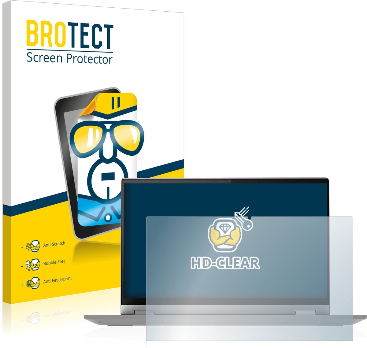 BROTECT - Screenprotector voor Lenovo IdeaPad Flex 5i 14" - Folie Beschermfolie transparant