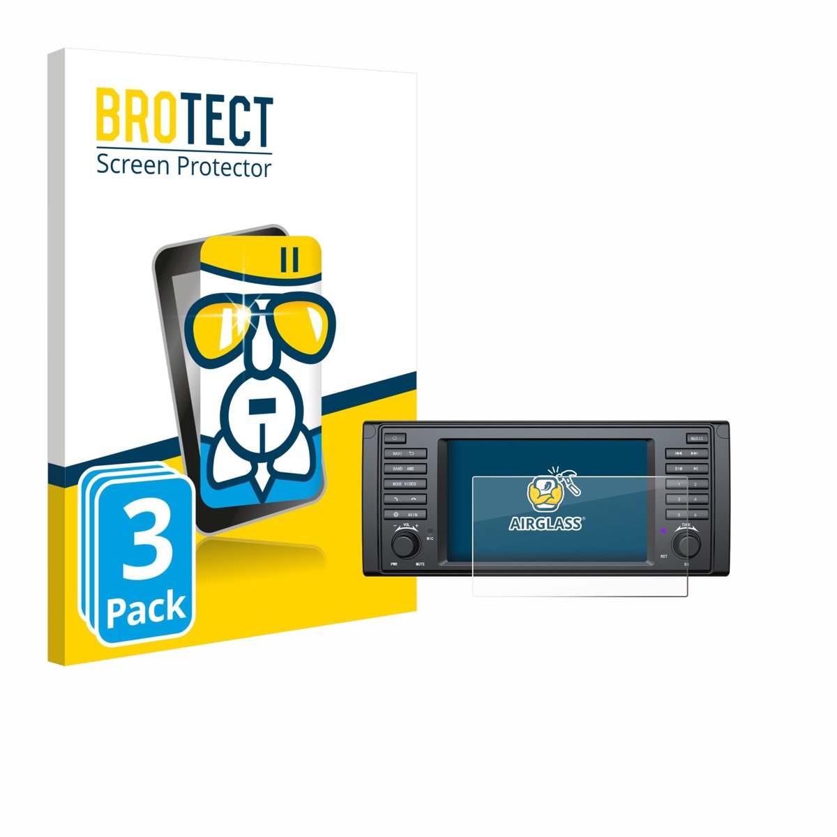 Screenprotector 3 Stuks voor Eonon E39A12S Beschermglas transparant