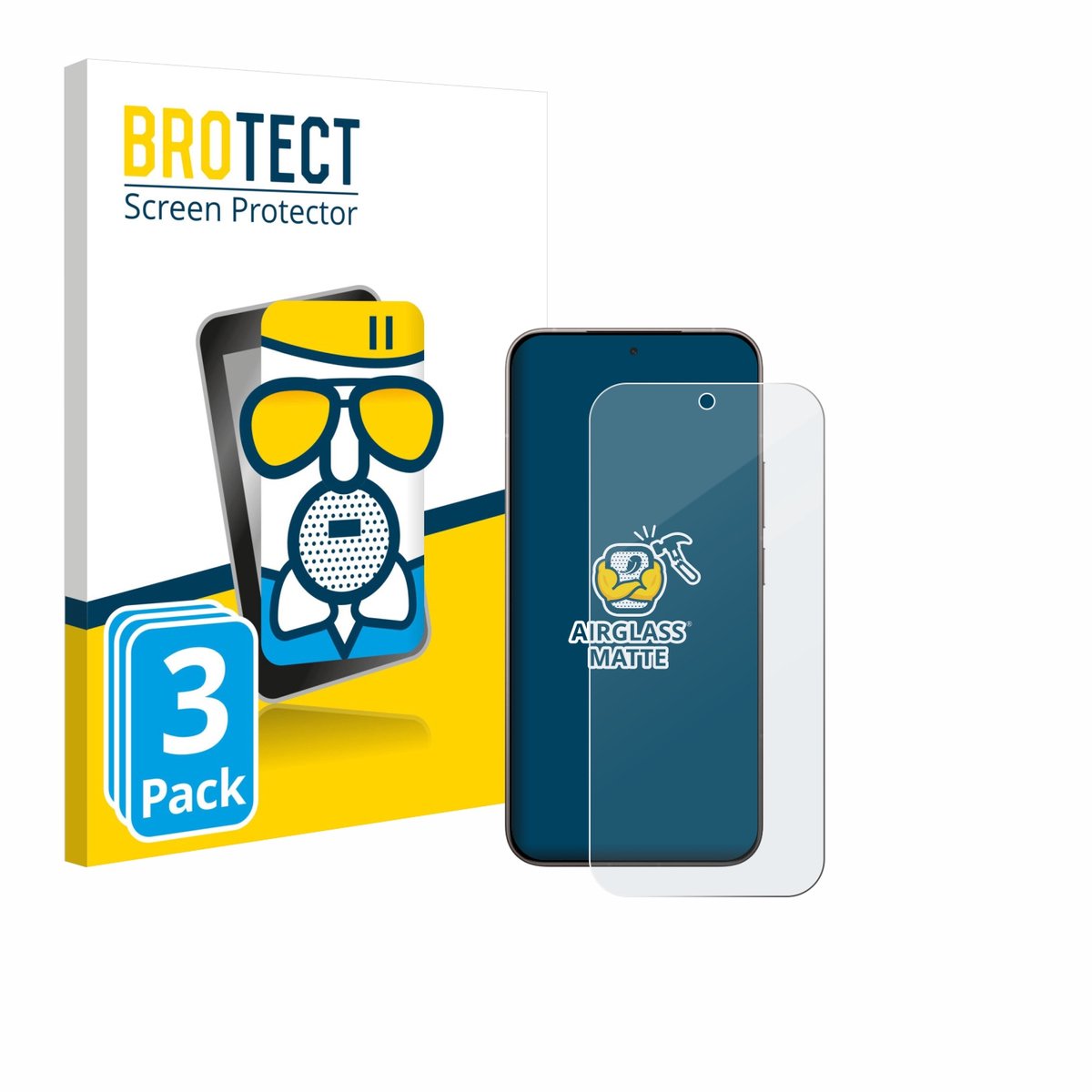 BROTECT - Screenprotector voor Xiaomi 17 - Folie Beschermfolie Beschermglas matte 3 Stuks