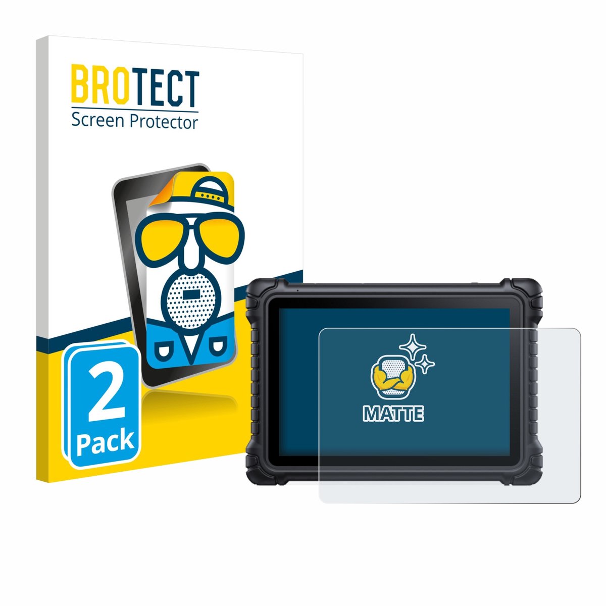 BROTECT - Screenprotector voor iCarsoft CR Eagle - Folie Beschermfolie matte 2 Stuks
