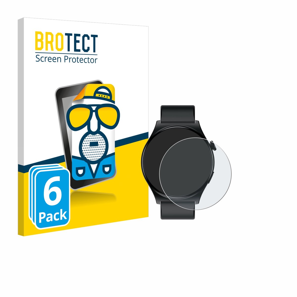 BROTECT - Screenprotector voor Infinix XWATCH XW3E - Folie Beschermfolie matte 6 Stuks