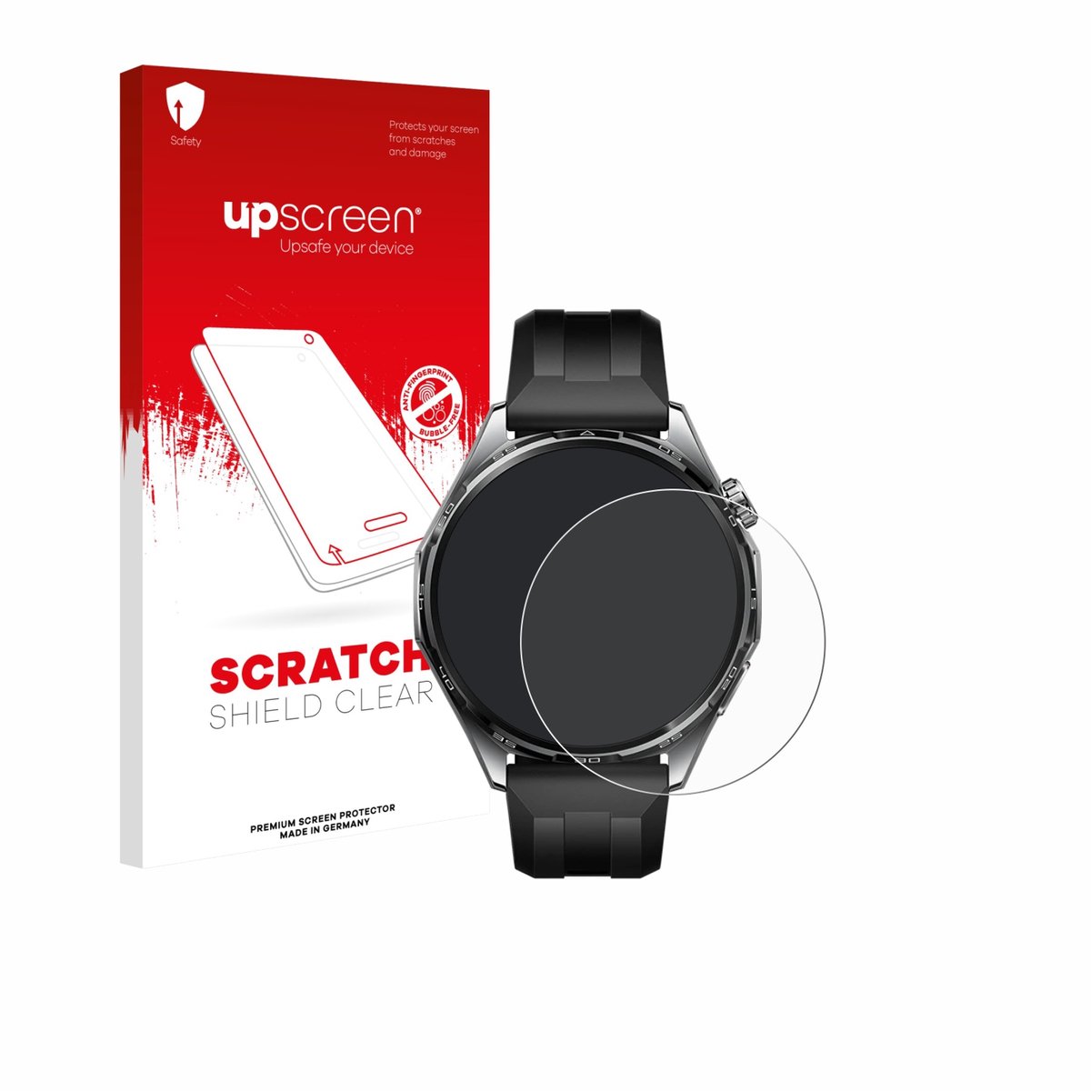 upscreen - Screenprotector voor Huawei Watch GT 6 (46 mm) - Folie Beschermfolie transparant