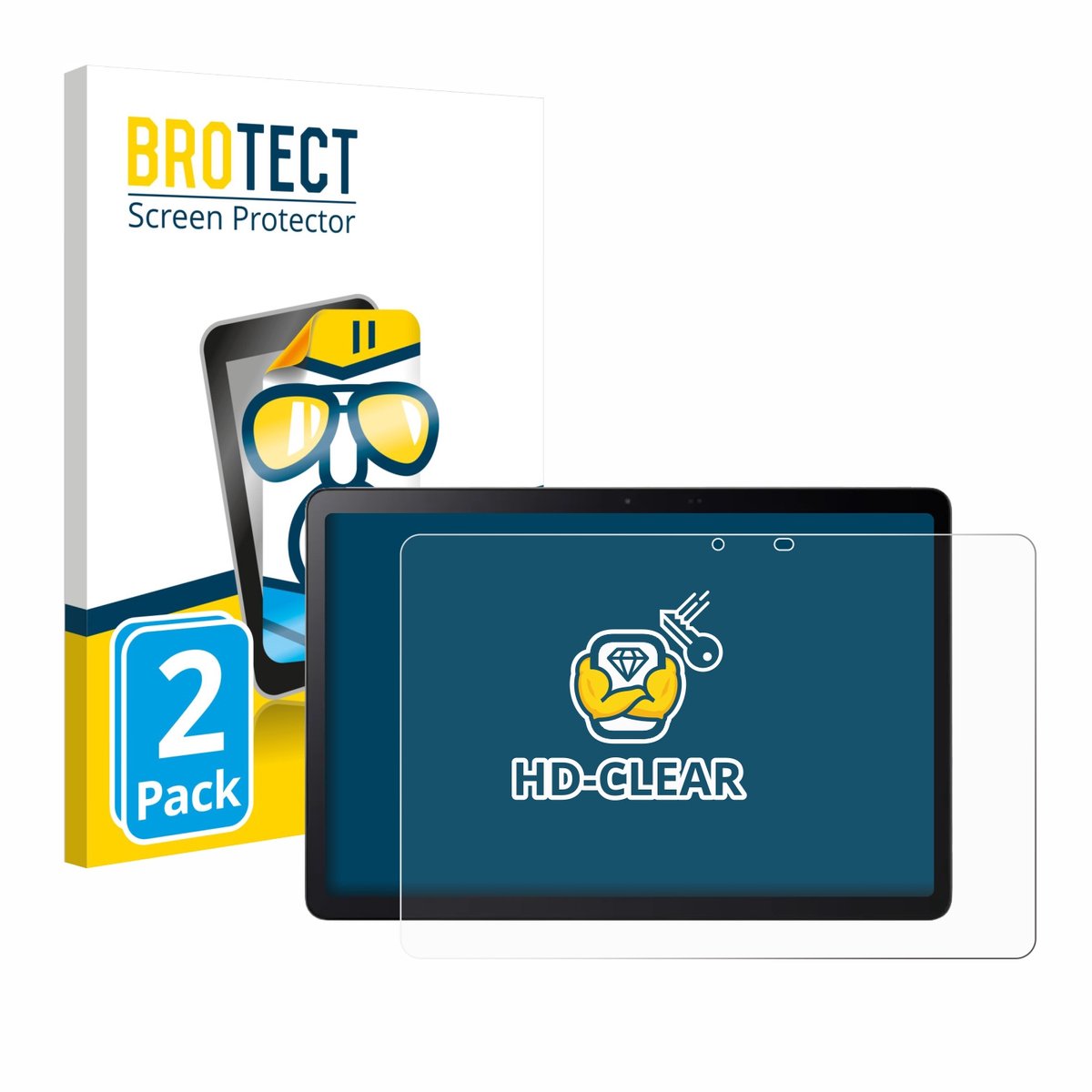 BROTECT - Screenprotector voor Acer Iconia V11 - Folie Beschermfolie transparant 2 Stuks