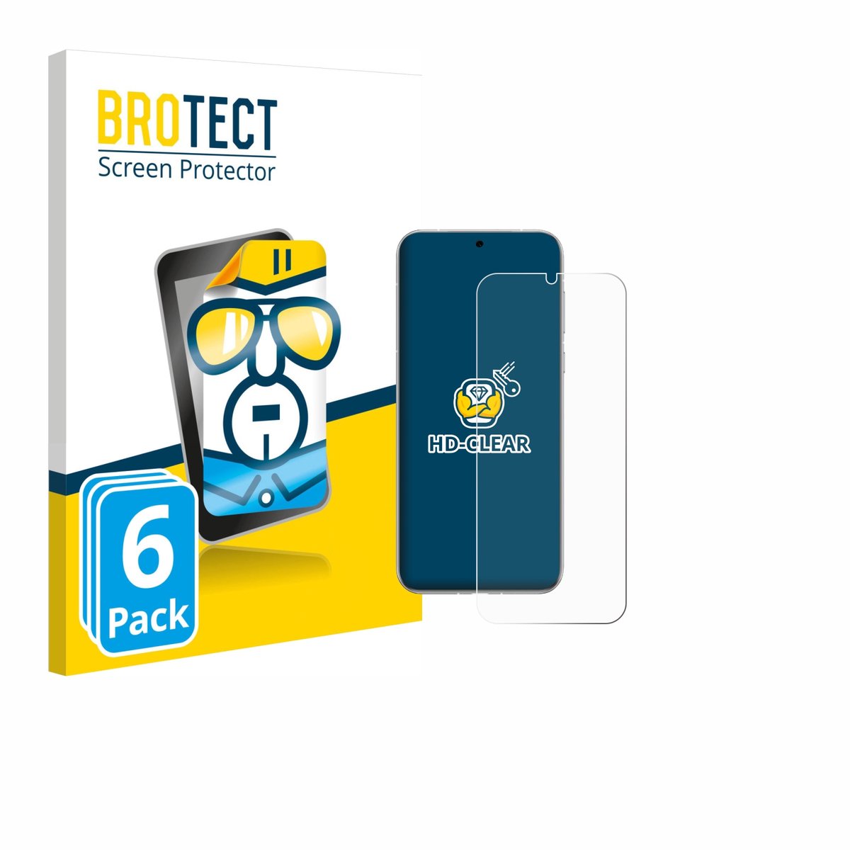 BROTECT - Screenprotector voor Huawei Pura 80 Ultra - Folie Beschermfolie transparant 6 Stuks