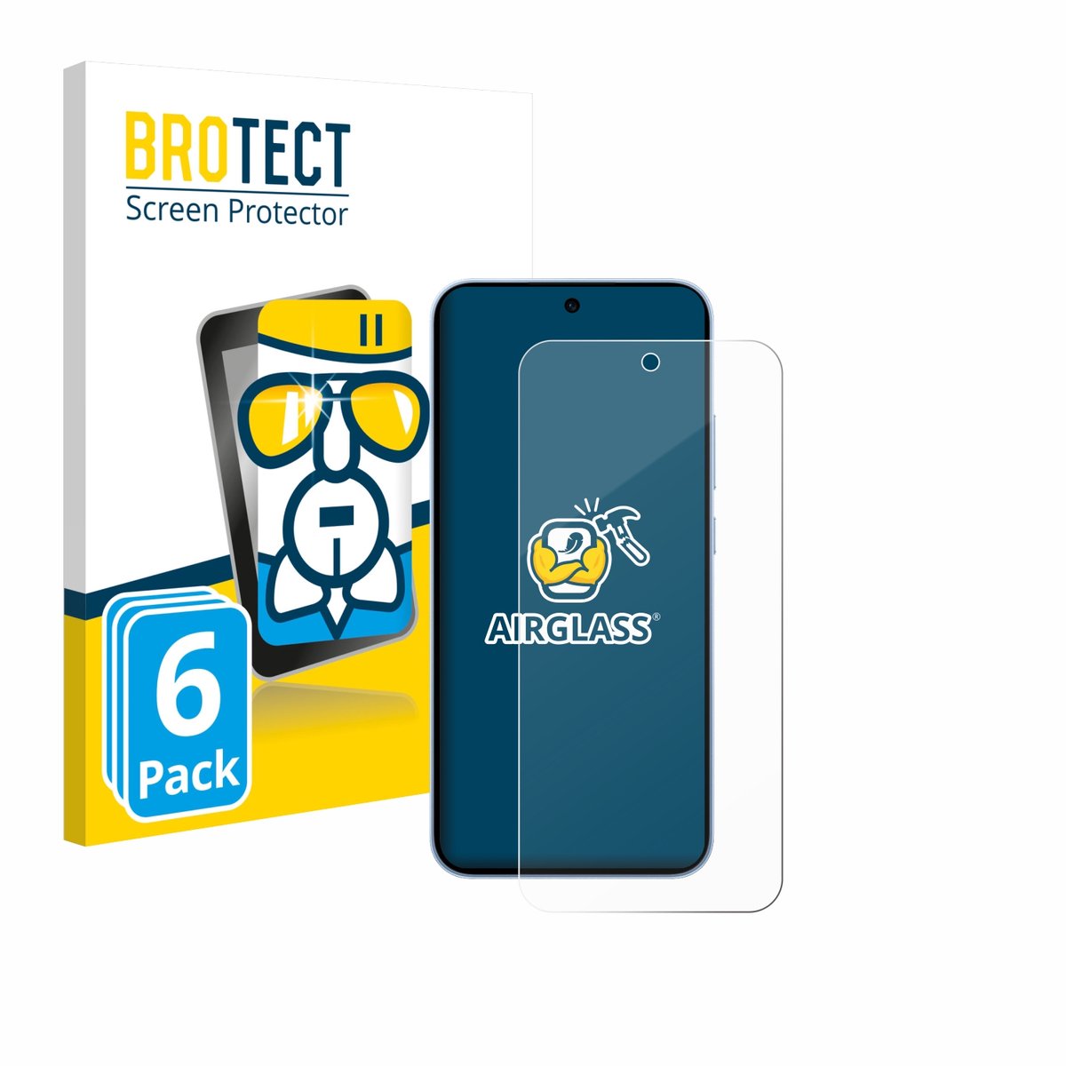 Screenprotector 6 Stuks voor Oppo Reno 15 FS 5G Beschermglas transparant