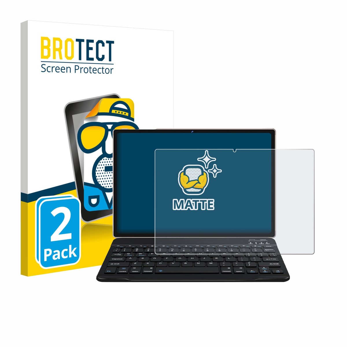 BROTECT - Screenprotector voor DEERTiME E9 10.1" - Folie Beschermfolie matte 2 Stuks
