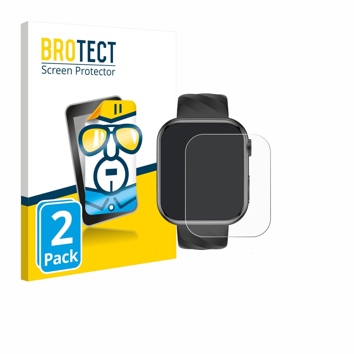 BROTECT - Screenprotector voor Lgnitek MT500 1.97" - Folie Beschermfolie transparant 2 Stuks