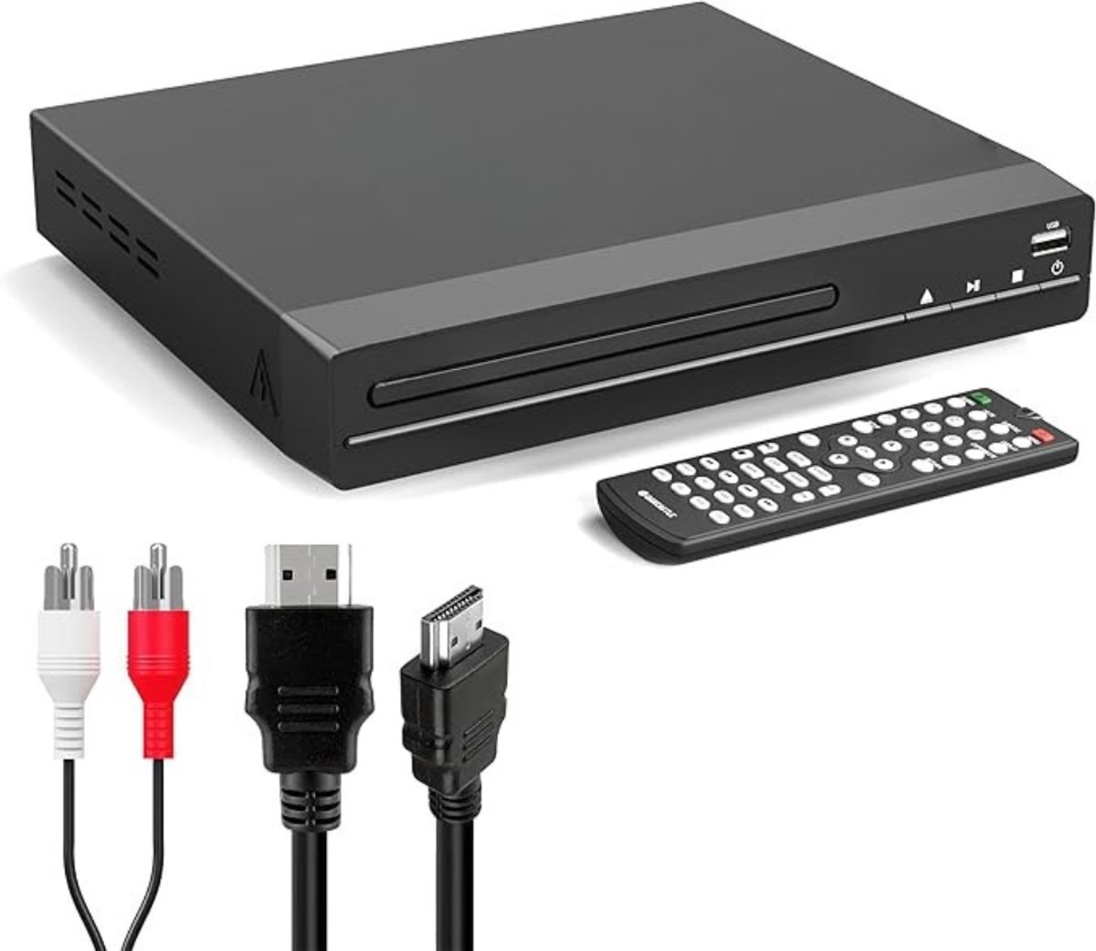 Zyrex® DVD Speler met HDMI - DVD Speler - Mini DVD Speler - 1080P Full HD - met Toebehoren - Zwart -‎ 23cm x 20cm x 5cm