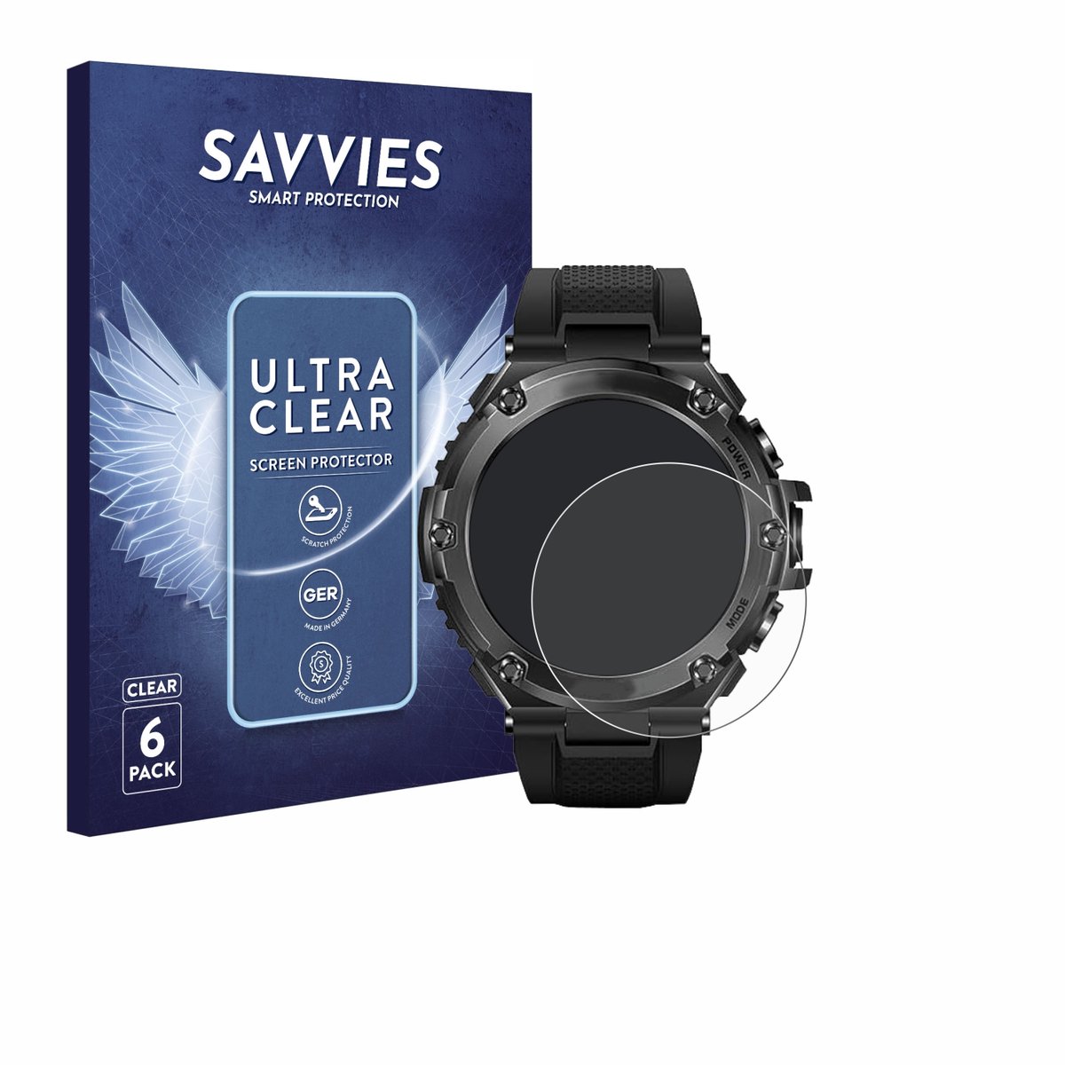 Savvies - Screenprotector voor Stahlgear Titan Pro - Folie Beschermfolie transparant 6 Stuks