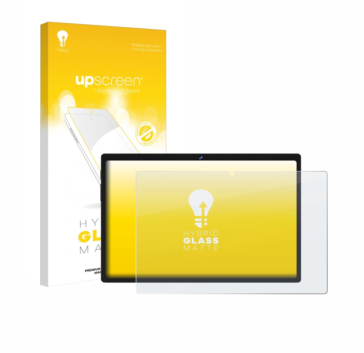 upscreen - Screenprotector voor Biegedy B29 10.1" - Folie Beschermfolie Beschermglas matte