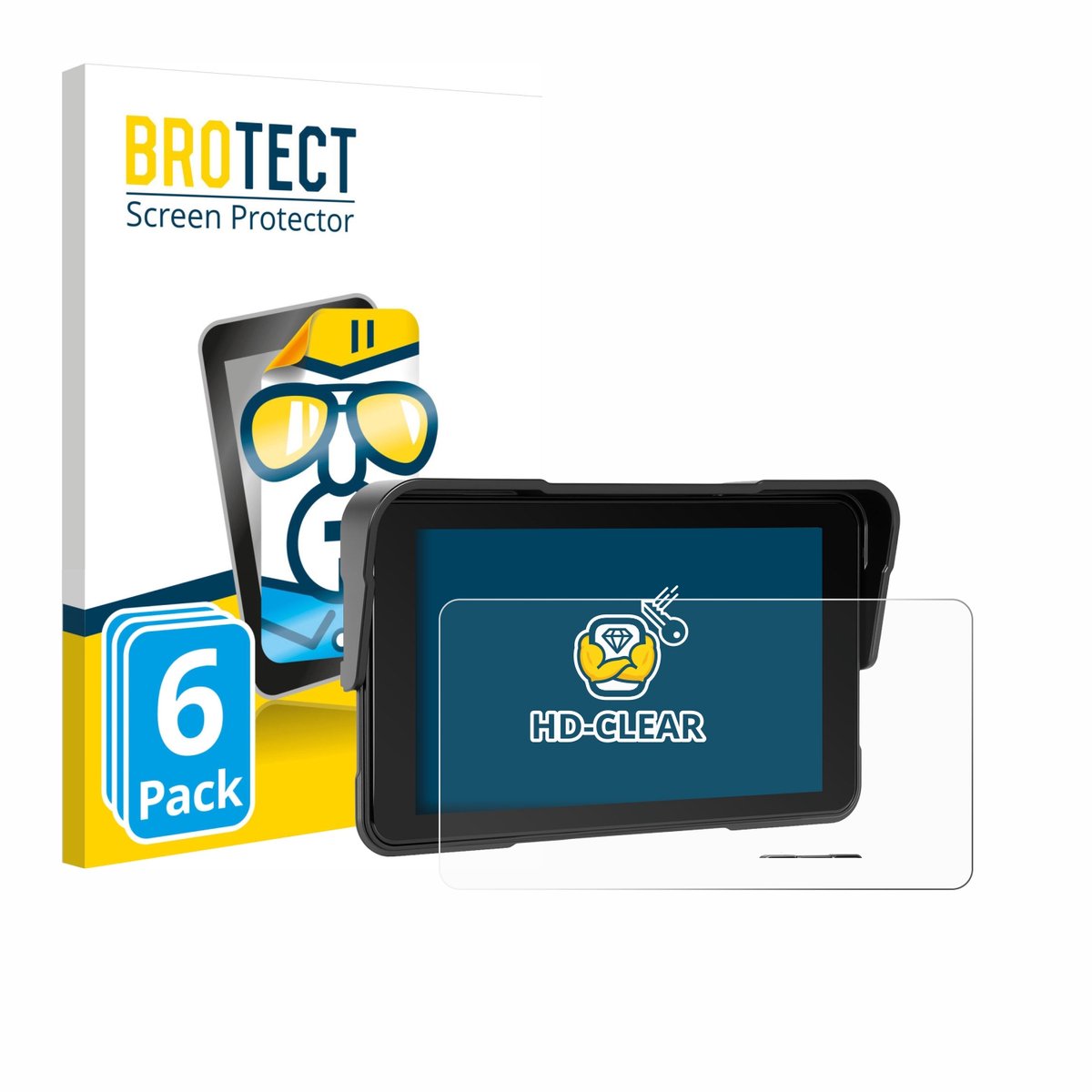 BROTECT - Screenprotector voor Sixwin P2 5" - Folie Beschermfolie transparant 6 Stuks