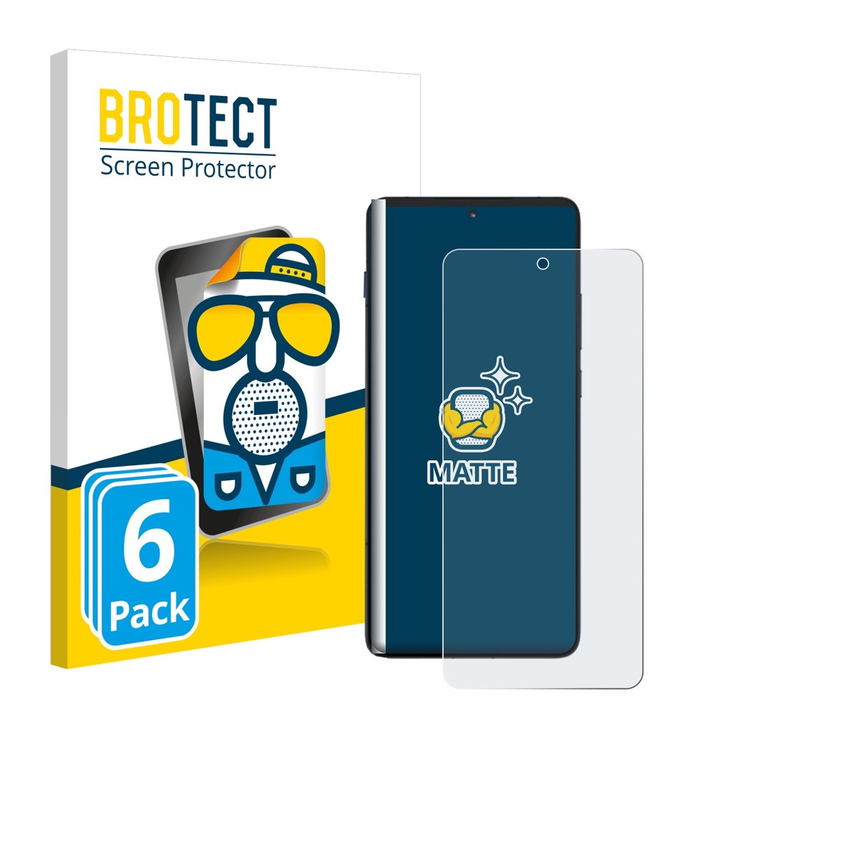 BROTECT - Screenprotector voor Motorola Moto X70 Air - Folie Beschermfolie matte 6 Stuks