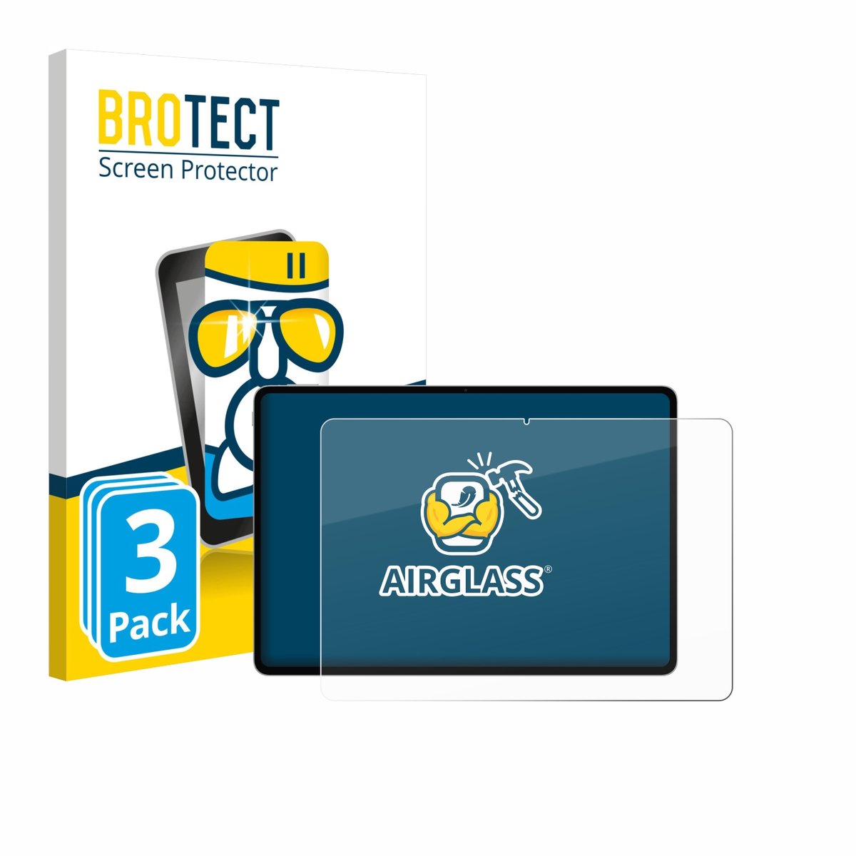 Screenprotector 3 Stuks voor Honor Magicpad 3 Pro Beschermglas transparant