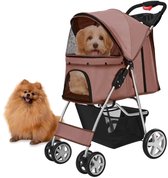 TOPMAST HONDENBUGGY CLASSIC - BRUIN - 4 WIELEN