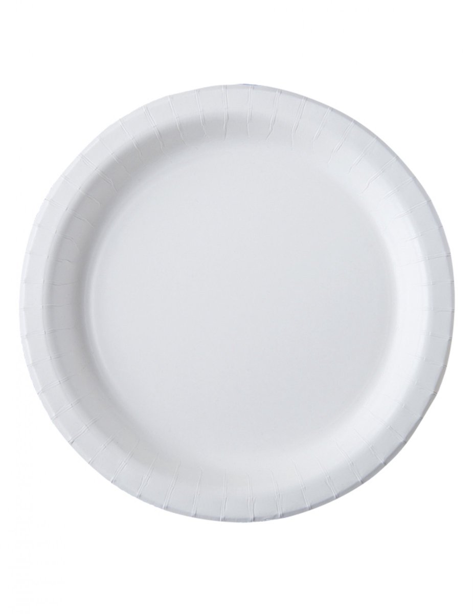 ISAP FRANCE - 20 witte composteerbare kartonnen borden 26 cm