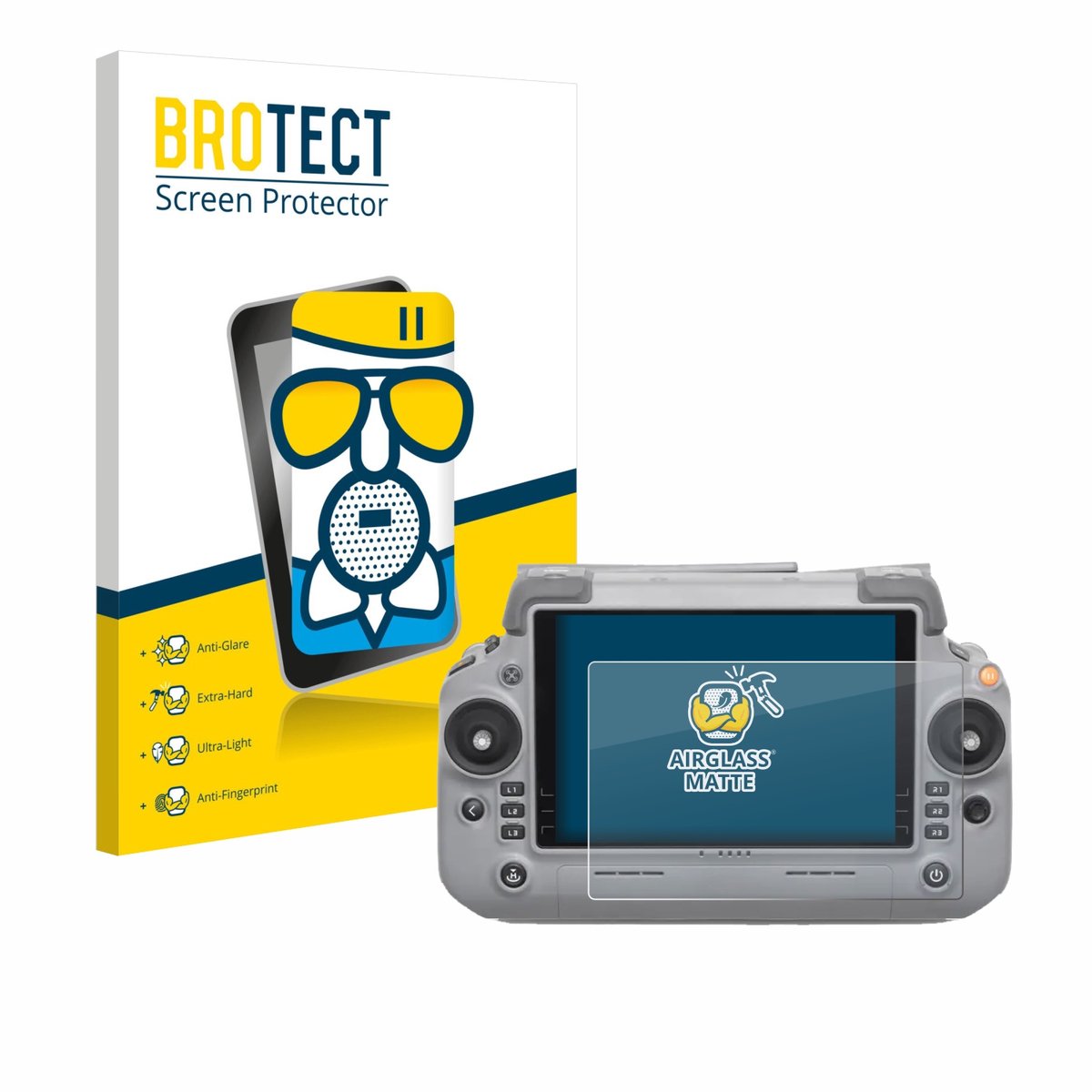 BROTECT - Screenprotector voor DJI RC Plus 2 - Folie Beschermfolie Beschermglas matte