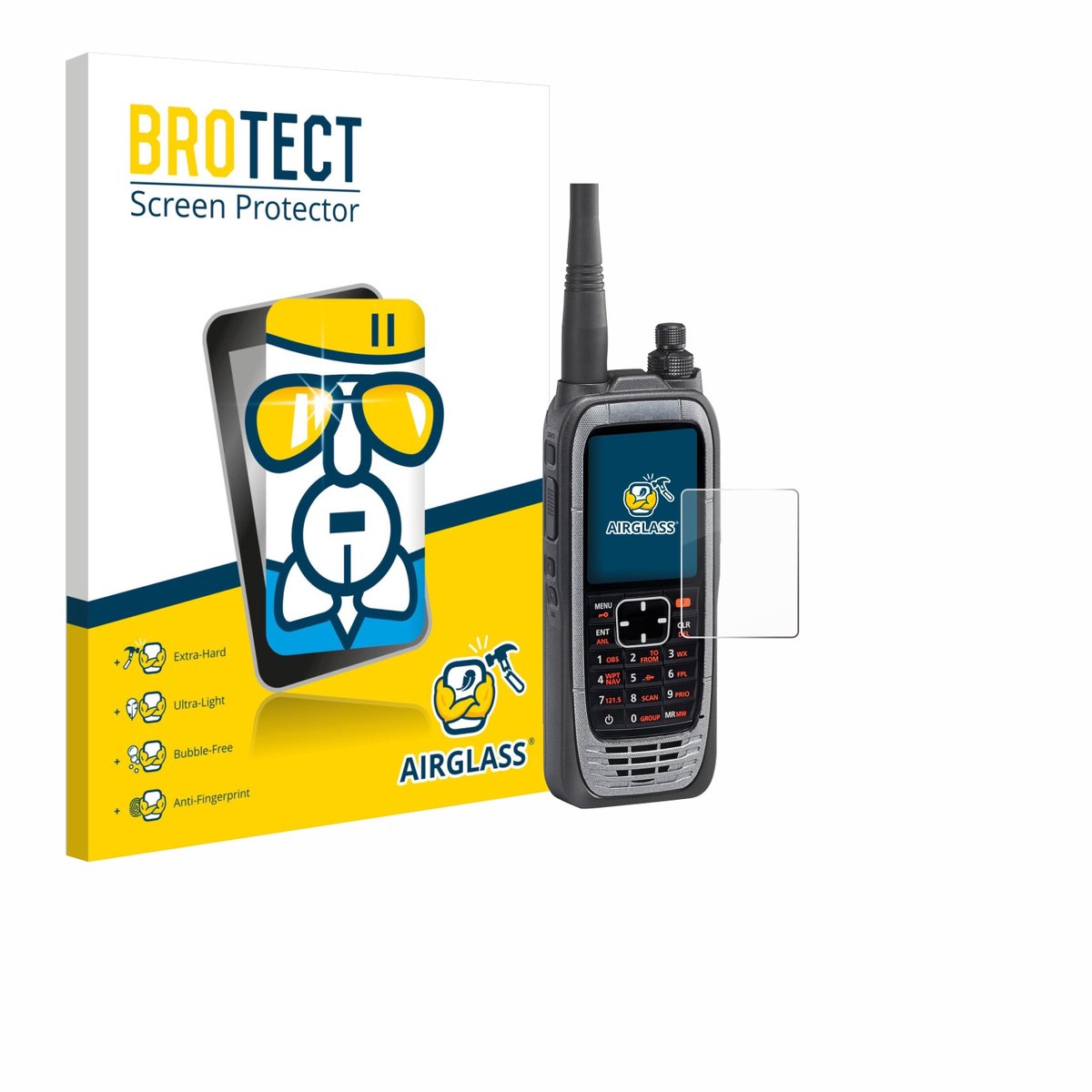 Screenprotector voor Icom IC-A25NE /IC-A25CE Beschermglas transparant