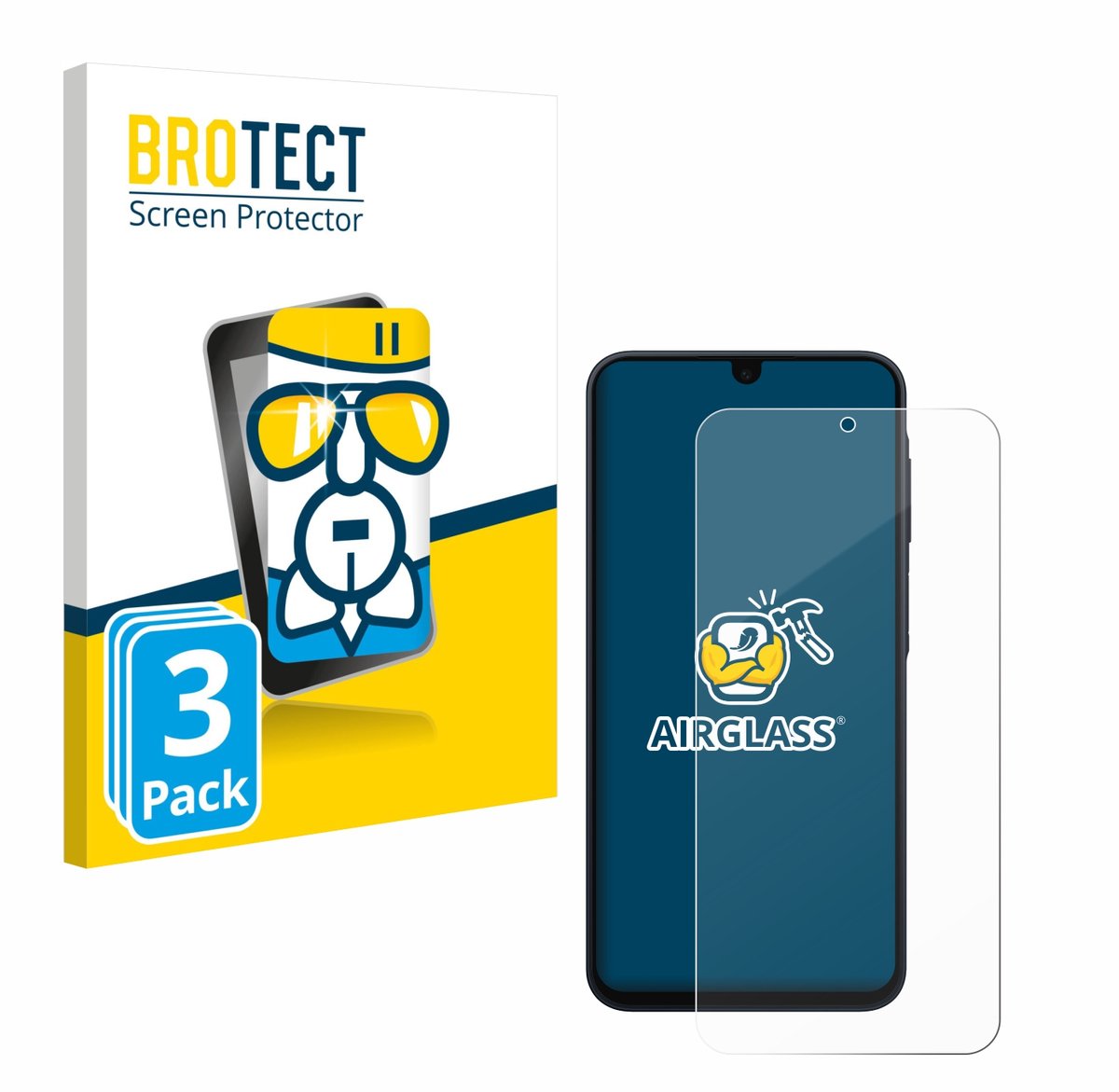 Screenprotector 3 Stuks voor Samsung Galaxy A17 4G Beschermglas transparant