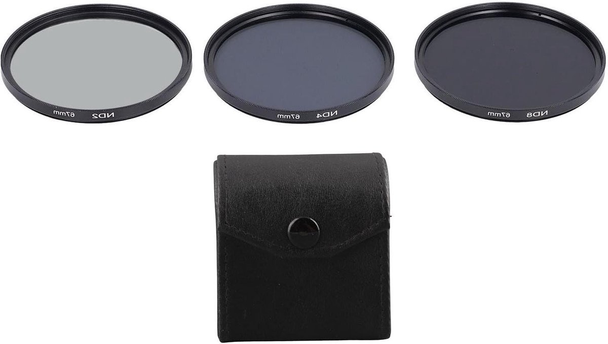ND-filterset voor Cameralens: HD Meerlaagse Coating, Anti-verstrooid Licht, 67 mm