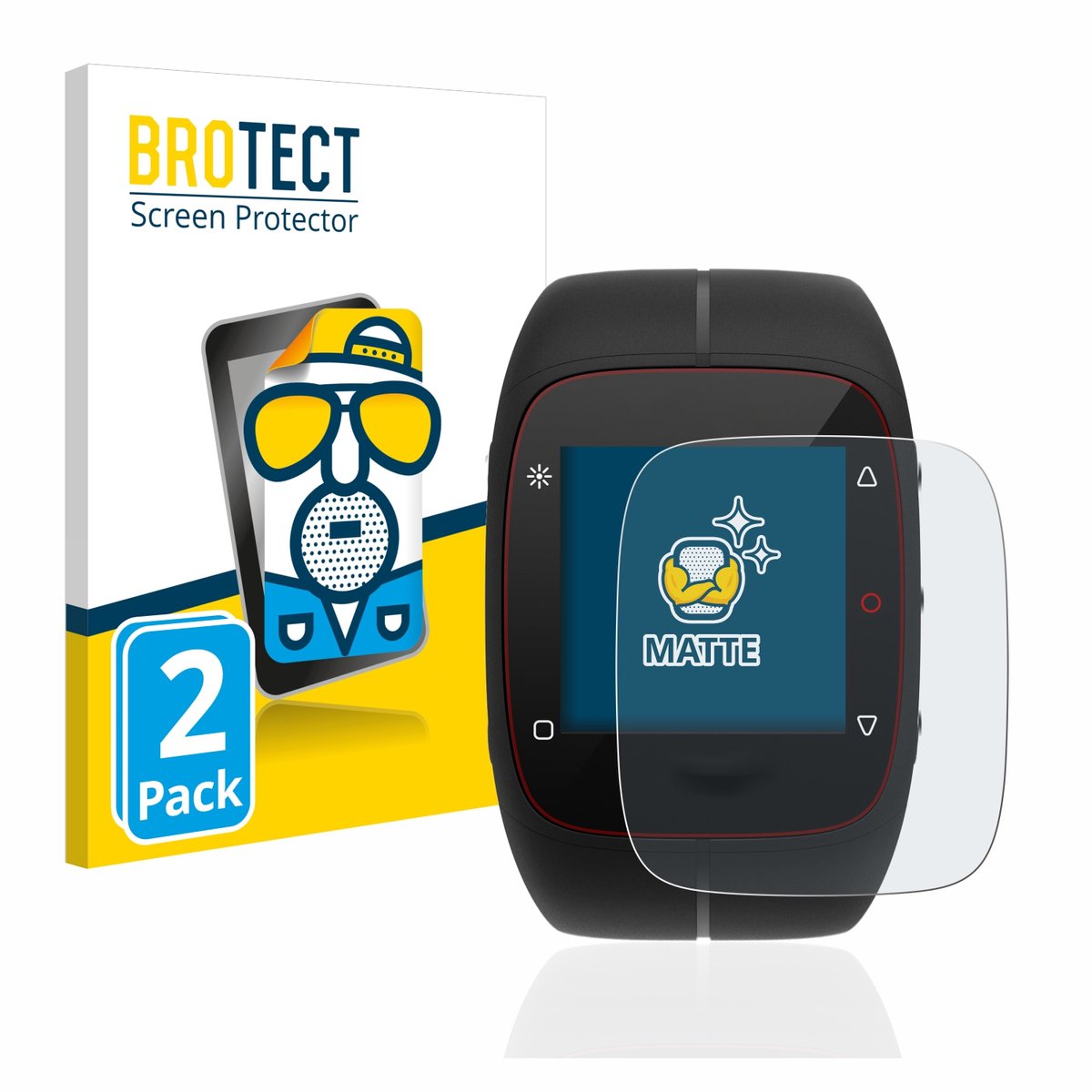 BROTECT - Screenprotector voor Polar M400 / M430 - Folie Beschermfolie matte 2 Stuks