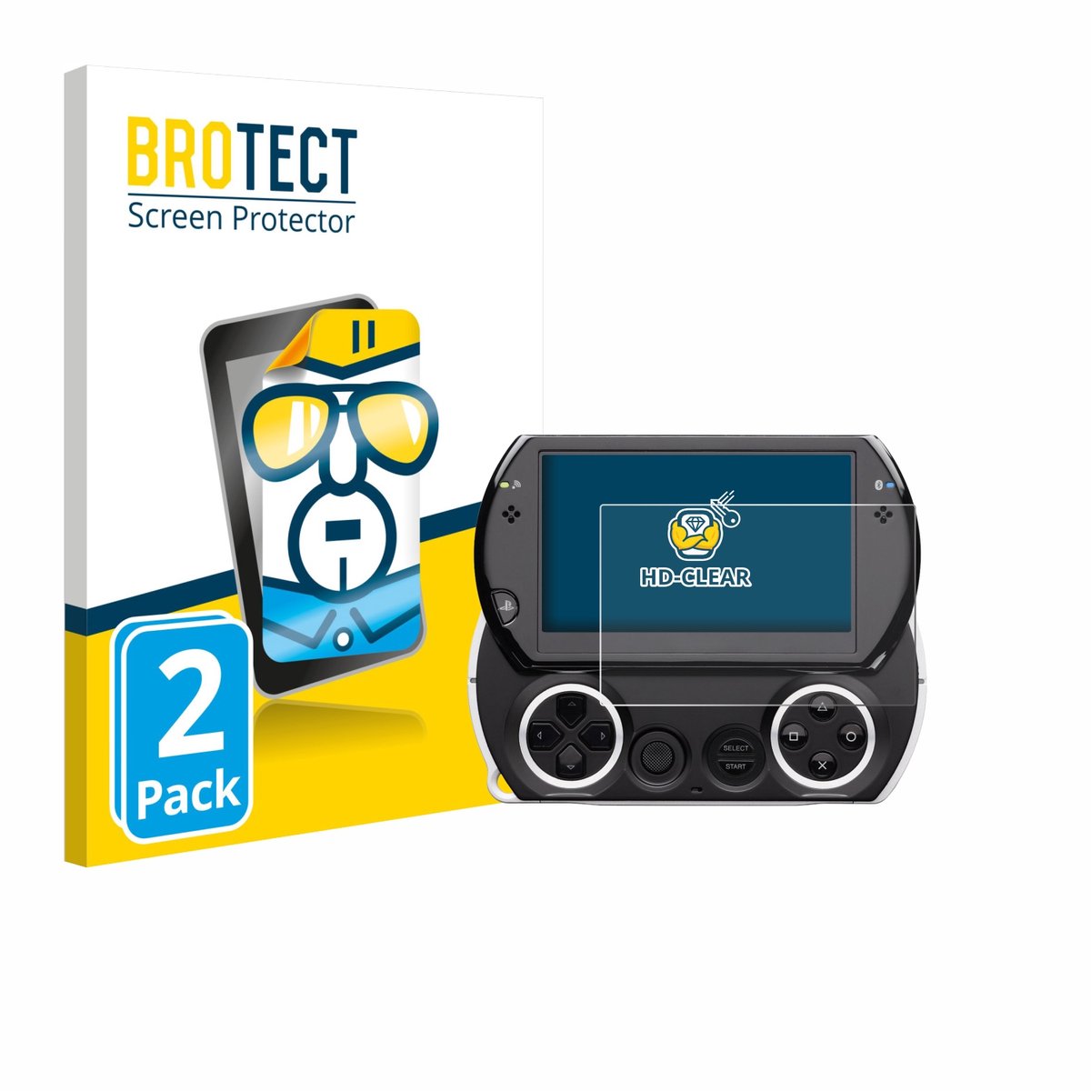 BROTECT - Screenprotector voor Sony PSP Go - Folie Beschermfolie transparant 2 Stuks