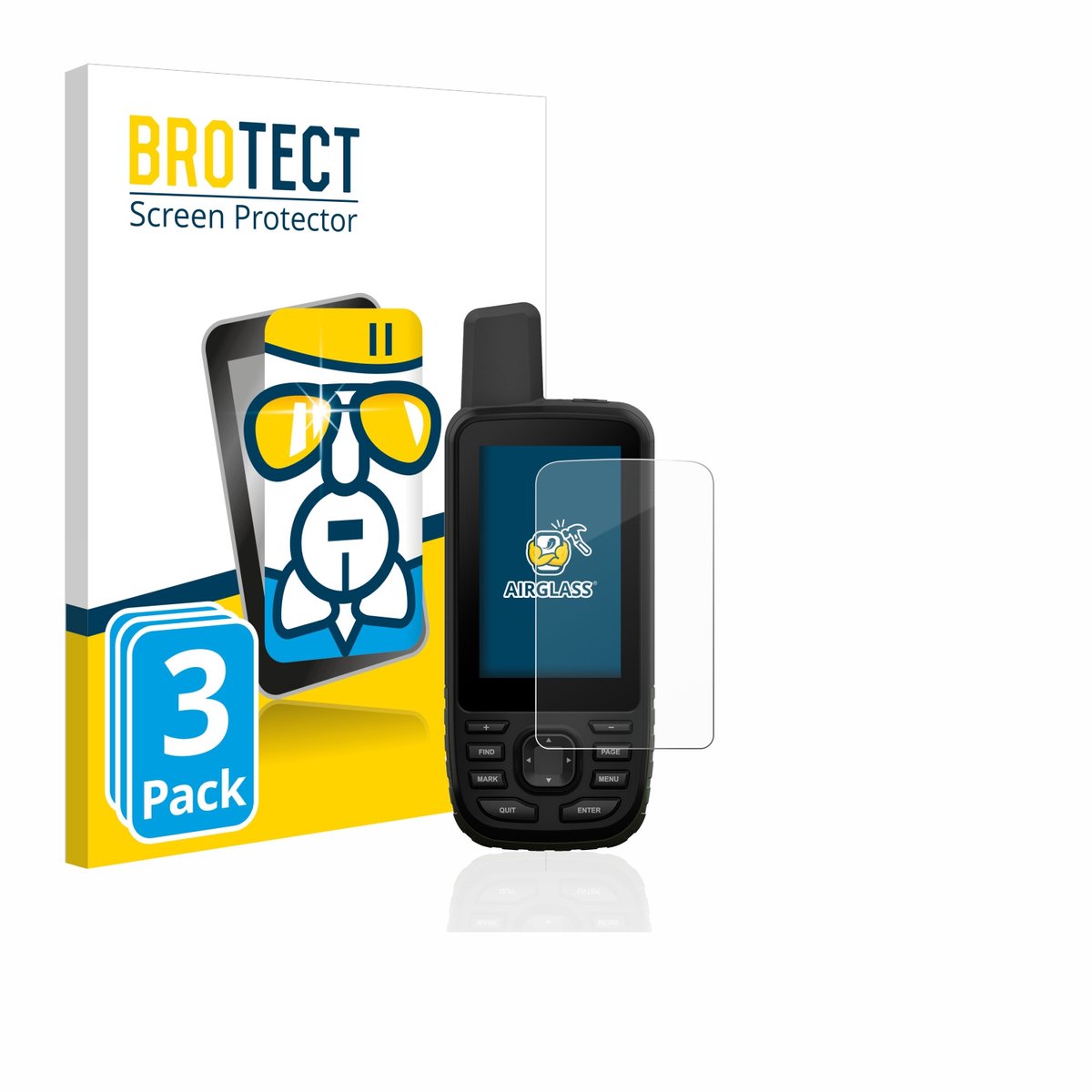 Screenprotector 3 Stuks voor Garmin GPSMAP 66s / 66st Beschermglas transparant
