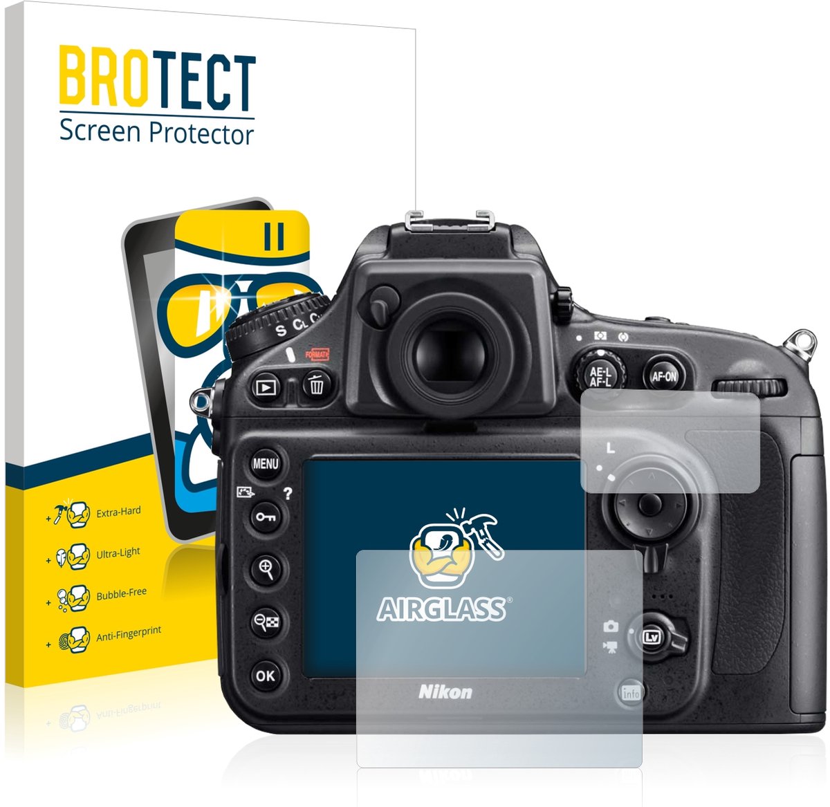 Screenprotector voor Nikon D800 Beschermglas transparant