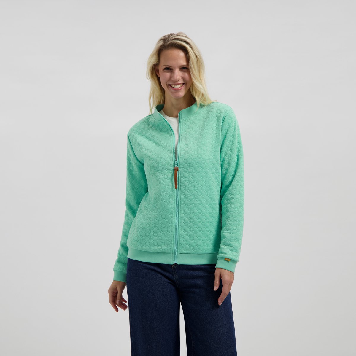 MGO Francis Dames Outdoorvest Fleece voering Mintgroen