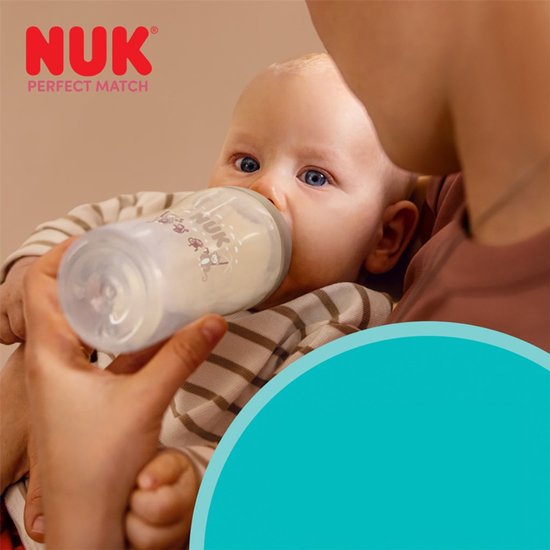 NUK - Babyfles - Perfect Match Disney Mickey Mouse 150ml 260ml - babyvoeding - speen - bpa-vrij - anti-koliek - temperatuurindicator - voeding - fles - drinkfles van Nuk — afbeelding 2