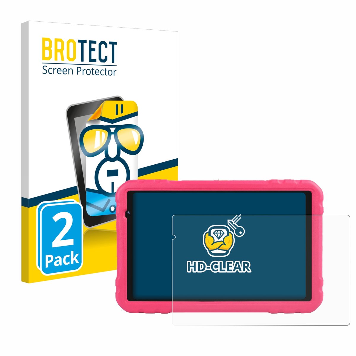 BROTECT - Screenprotector voor Aocwei x500 - Folie Beschermfolie transparant 2 Stuks