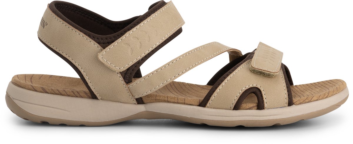 Travelin’ Ornas Dames Wandelsandalen Lichtbruin