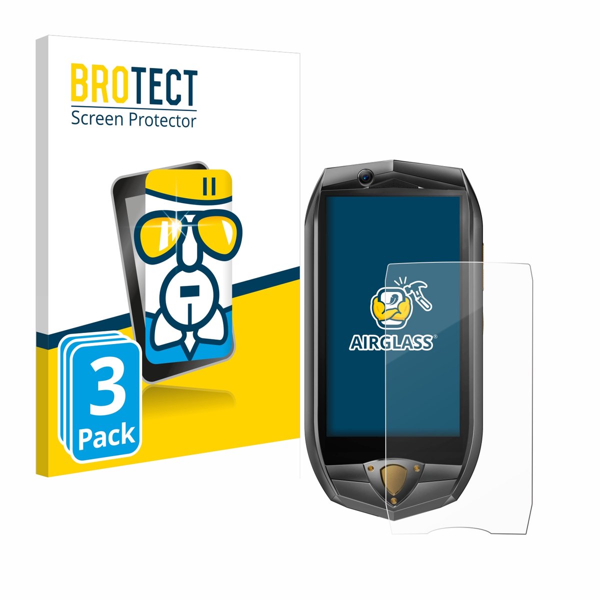Screenprotector 3 Stuks voor Oukitel K16 Beschermglas transparant