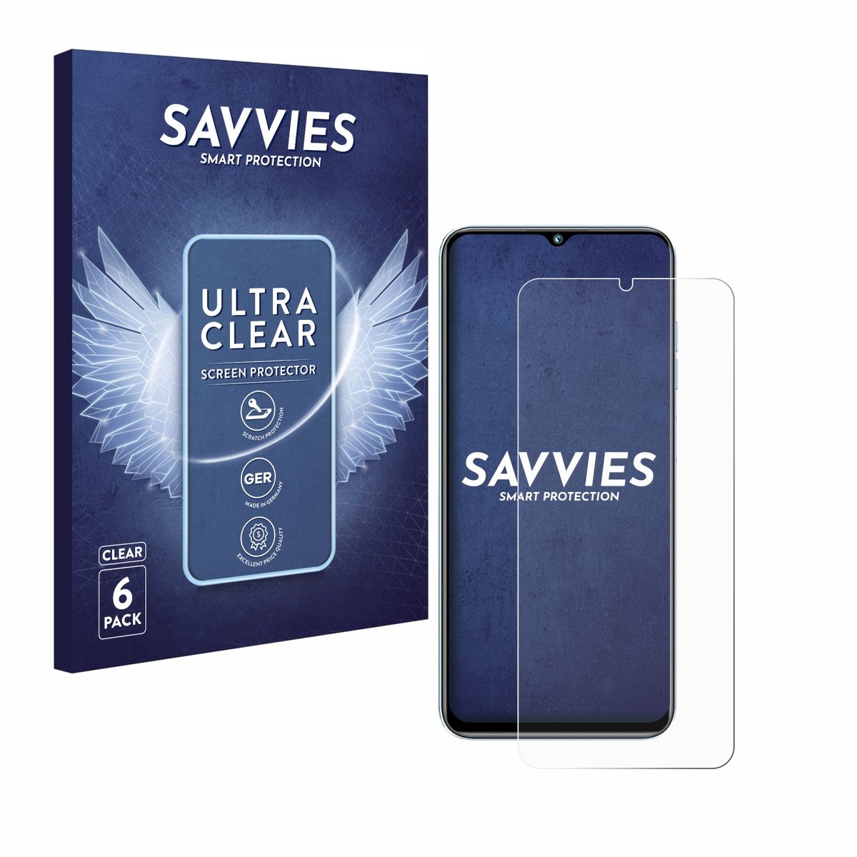 Savvies - Screenprotector voor Oukitel C36 (2023) - Folie Beschermfolie transparant 6 Stuks