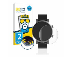 BROTECT - Screenprotector voor Mobvoi Ticwatch E3 - Folie Beschermfolie transparant volledig dekking - 2 Stuks